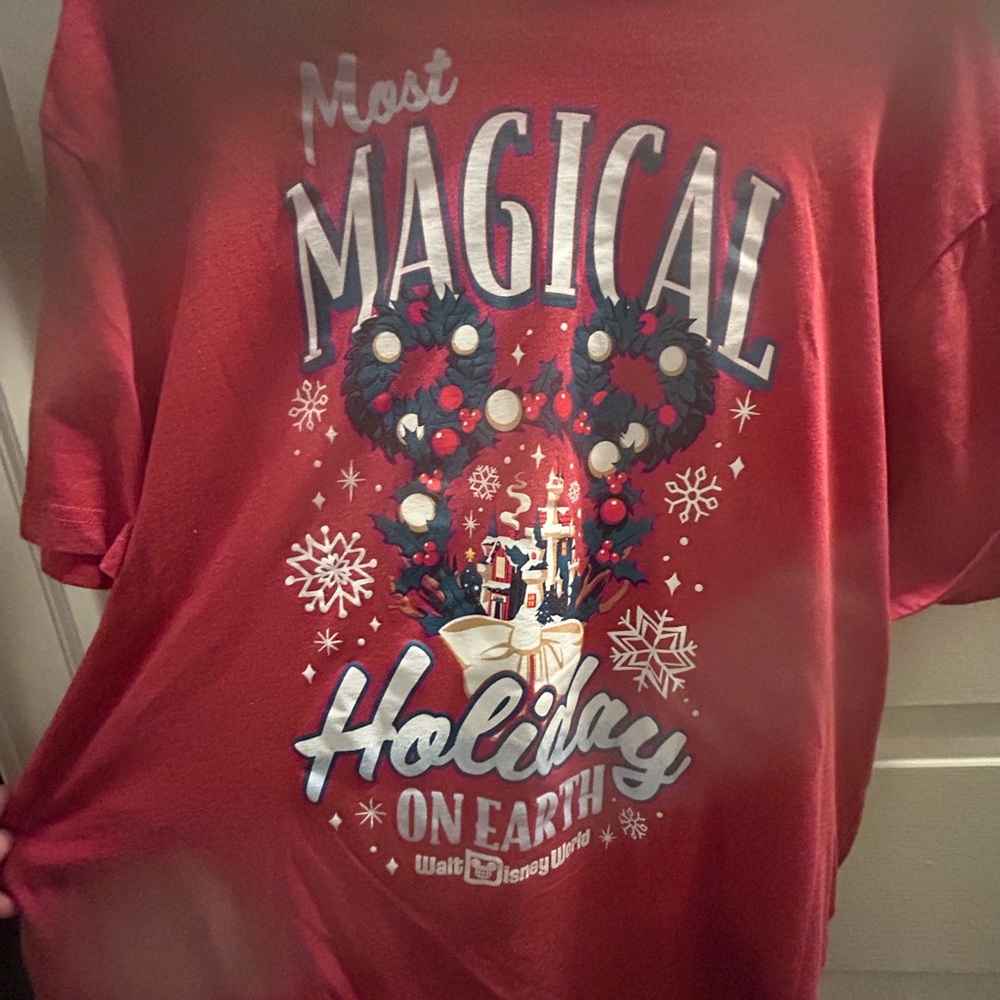 Disney Red Magical Holiday T-Shirt